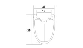 LLANTA CARBONO KAPPO TRU38S
