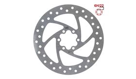 DISCO DE FRENO 140MM PATINETE 6H PLATA