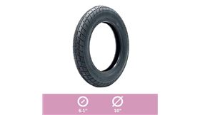 CUBIERTA PATINETE GDV XUANCHENG 10X2-6.1" NEGRO