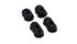 JUEGO DE TAPONES DE SILICONA PATINETE XIAOMI NEGRO