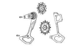 PORTAPOLEAS SRAM C/ROLDANAS EAGLE AXS T-TYPE XX SL