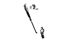 CABALLETE LATERAL ALUMINIO REGULABLE 24"/28" A LA VAINA
