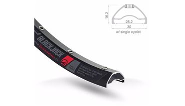 LLANTA BLACKJACK 29ER 622X30MM NEGRA 32H TUBELESS