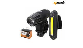 KIT LUCES DEL. Y TRAS. GEAK USB 300LUMENES