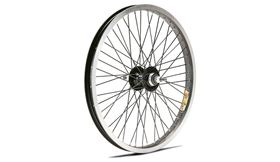 RUEDA TRAS. 20" ZAC30 BMX NEGRO EJE 9.5-48T ROSCA