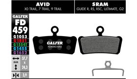 PASTILLAS GALFER SRAM STAND AVID X0 X7 Y X9 TRAIL