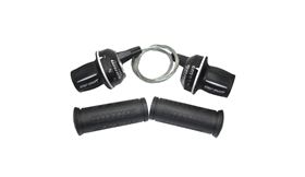 JUEGO DE MANDOS SRAM MRX TWISTER SHIMANO 7V.