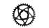 PLATO ABSOLUTE BLACK 32D. REDONDO DM SRAM BOOST NEGRO