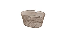 CESTA DELANTERA BICI OVALADA MARRON
