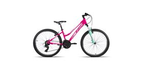 JL-WENTI MTB 24" LADY ALUM. SHIMANO SUSP. 21V ROSA/VERDE 23