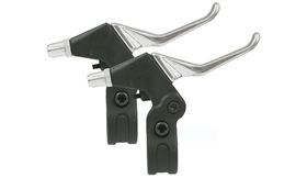 MANETAS FRENO BTA ALUMINIO MTB NIÑO NYLON/ALUM. NEGRO/PLATA.